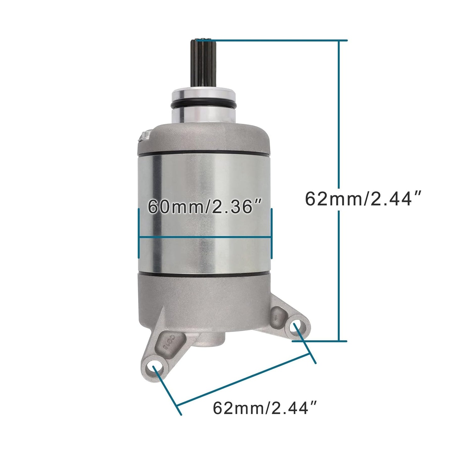 GOOFIT Electric Starter Start Motor Accessories Fit Engine Replacement for ATV YFZ450 04-13 YFZ450 LE 2004 YFZ450 SE 05-09 5TG-81800-00-00 5TG-81890-00-00