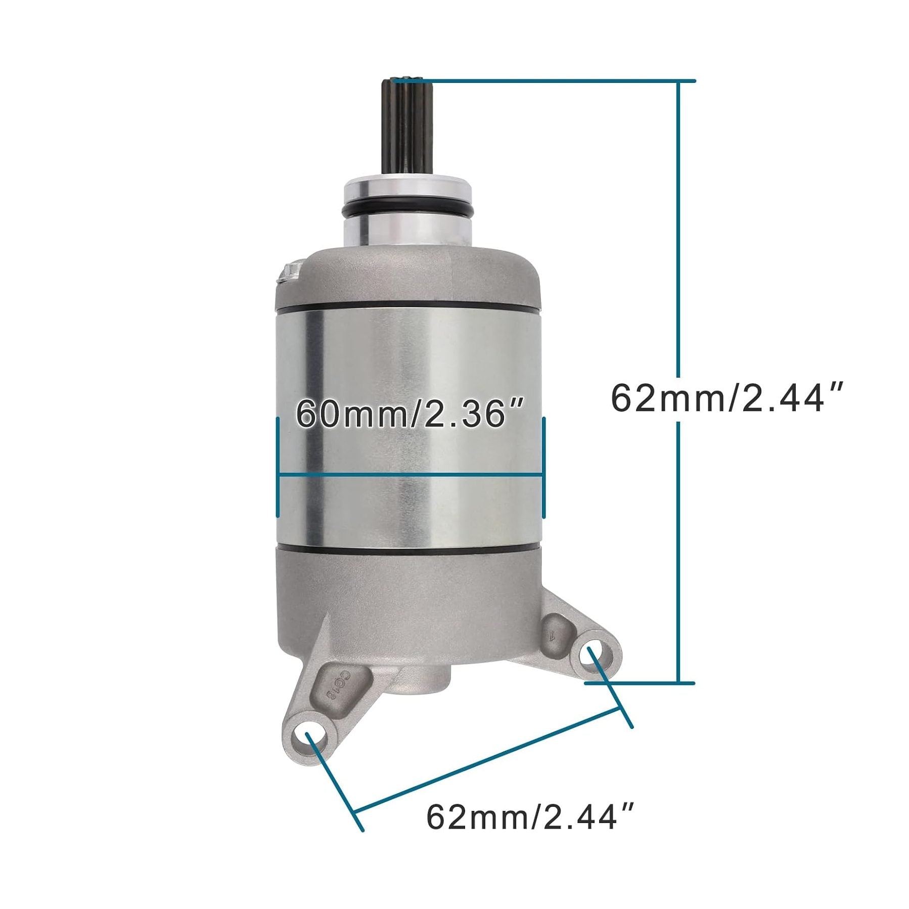 GOOFIT Electric Starter Start Motor Accessories Fit Engine Replacement for ATV YFZ450 04-13 YFZ450 LE 2004 YFZ450 SE 05-09 5TG-81800-00-00 5TG-81890-00-00