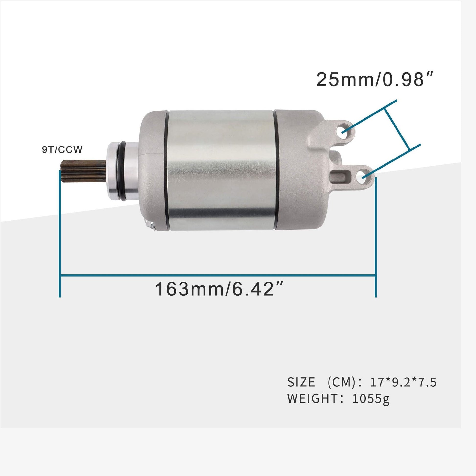 Starter Motor - 9 Tooth - Yamaha YZF-R6