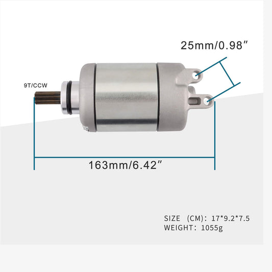 Starter Motor - 9 Tooth - Yamaha YZF-R6