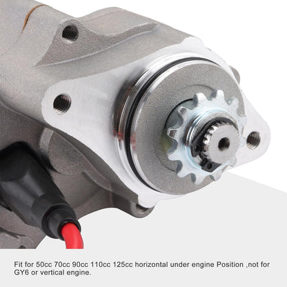 GOOFIT Electric Starter Motor Under for 50cc 70cc 90cc 110cc 125cc Horizontal Engine Chinese ATV Dirt Bike Go Kart