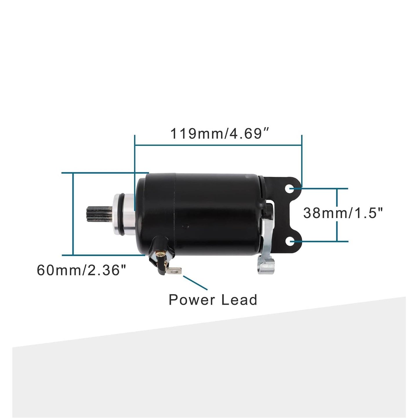 GOOFIT 12V Motorcycle Starter Motor Replacement for GY12 CBR250 Hornet 1996-2008 JADE 250 CCW