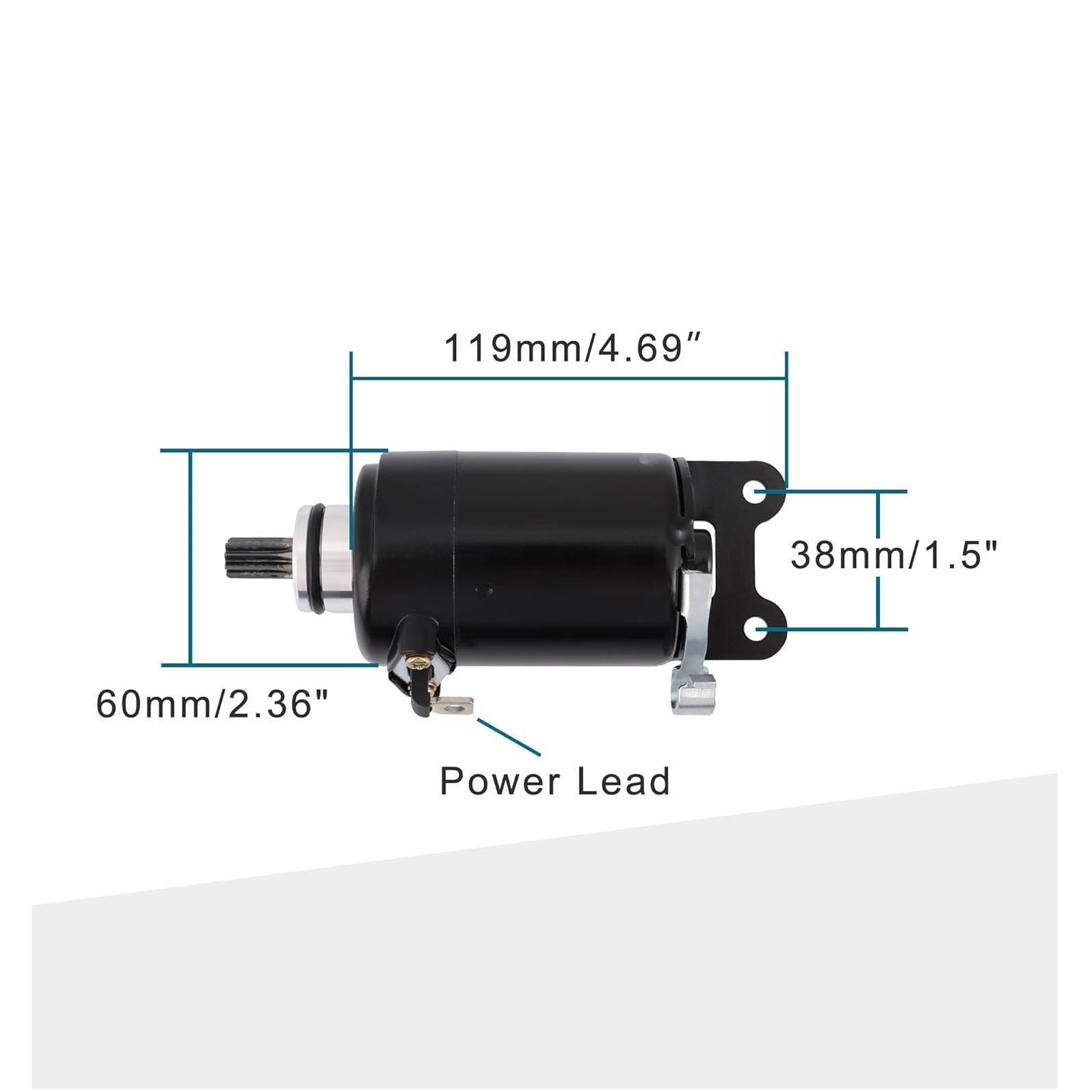 GOOFIT 12V Motorcycle Starter Motor Replacement for GY12 CBR250 Hornet 1996-2008 JADE 250 CCW