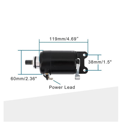 GOOFIT 12V Motorcycle Starter Motor Replacement for GY12 CBR250 Hornet 1996-2008 JADE 250 CCW