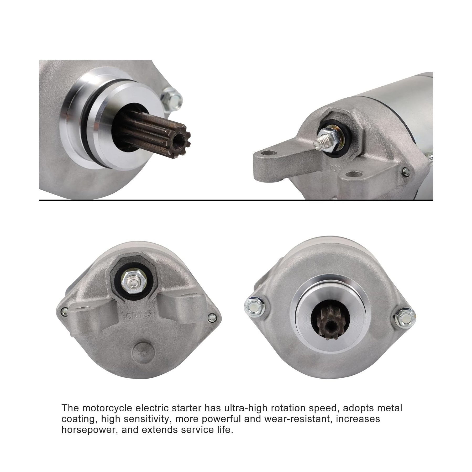 GOOFIT Motorcycle Electric Starter Motor Starting Replacement for300 EX300 13-17 Z300 16-18