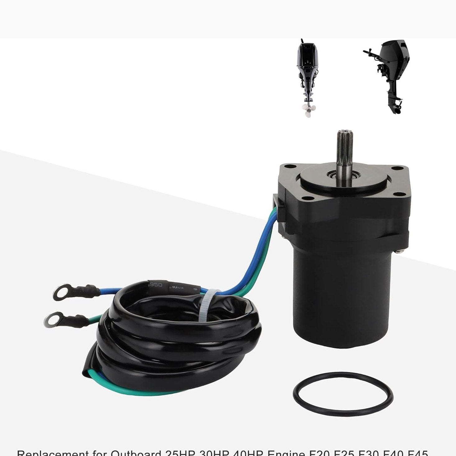 GOOFIT Motorcycle Tilt Trim Starter Motor Replacement for Outboard 25HP 30HP 40HP Engine F20 F25 F30 F40 F45