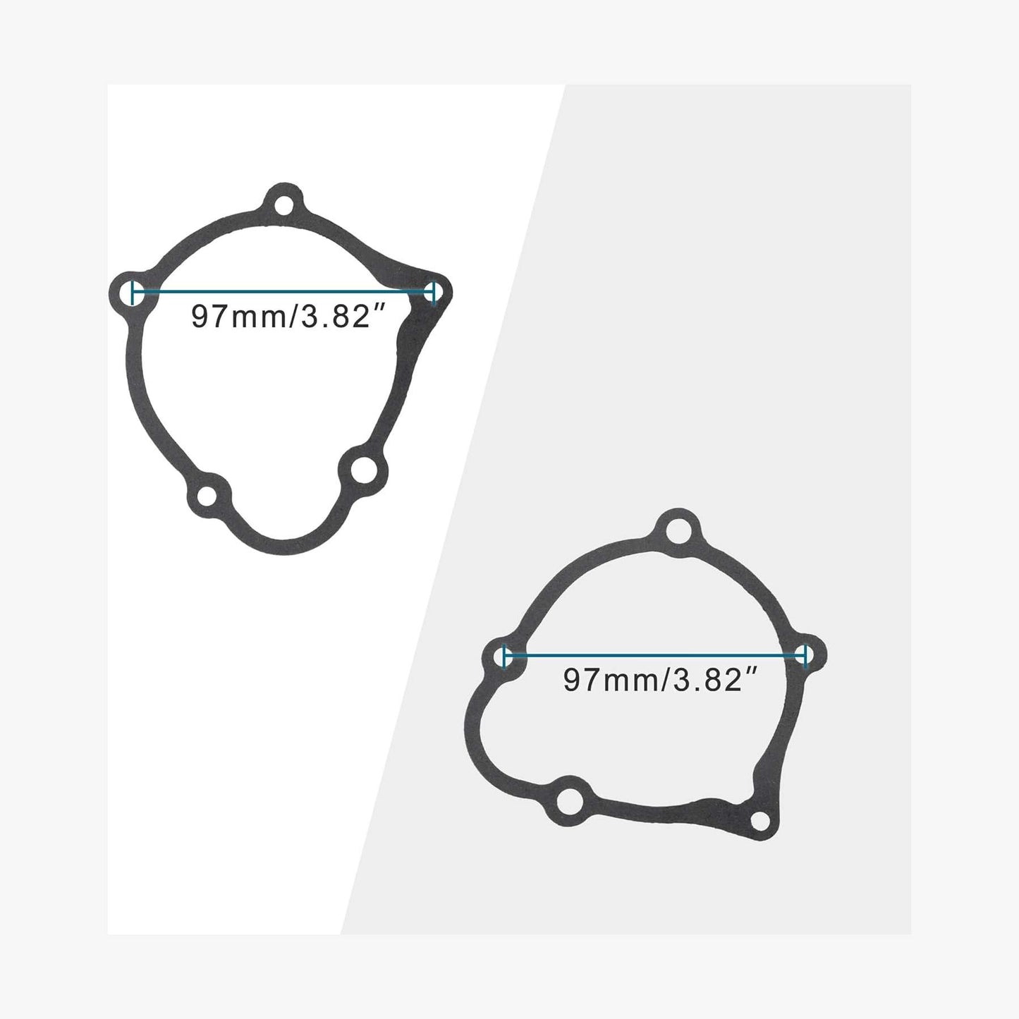 GOOFIT Motorcycle Stator Cover Gasket Replacement for Gsx-1300R Hayabusa GSX1300R 1999-2003