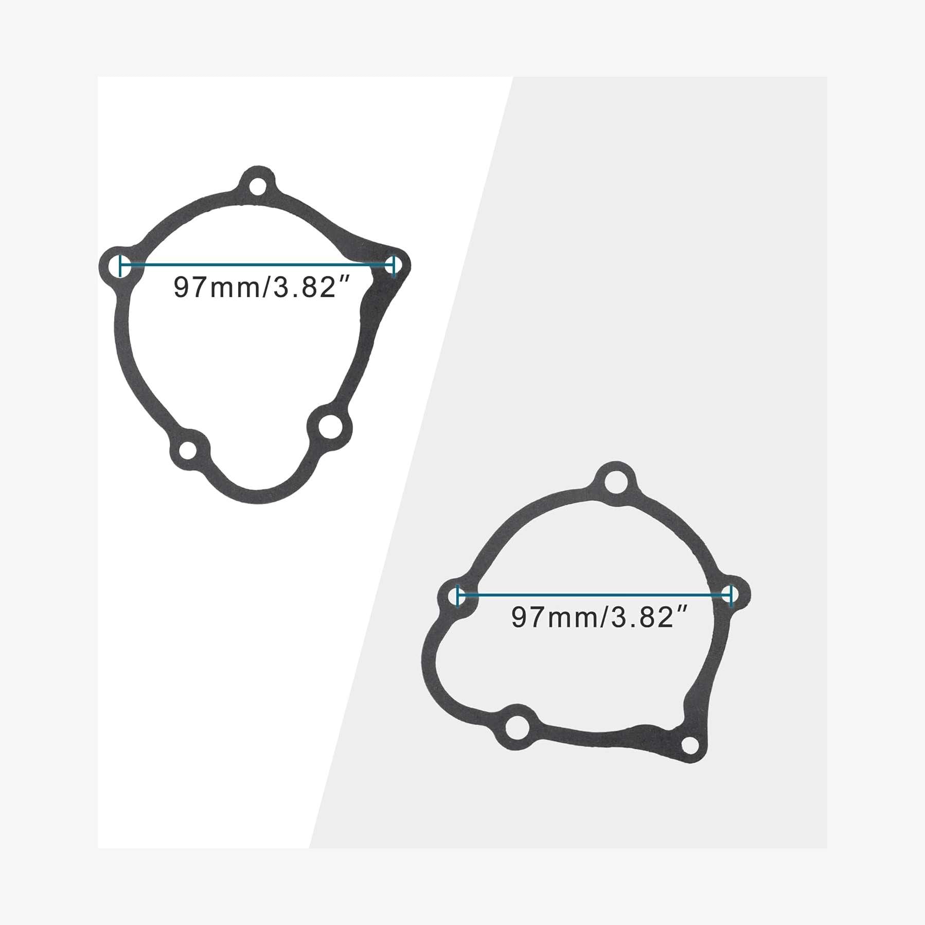 GOOFIT Motorcycle Stator Cover Gasket Replacement for Gsx-1300R Hayabusa GSX1300R 1999-2003