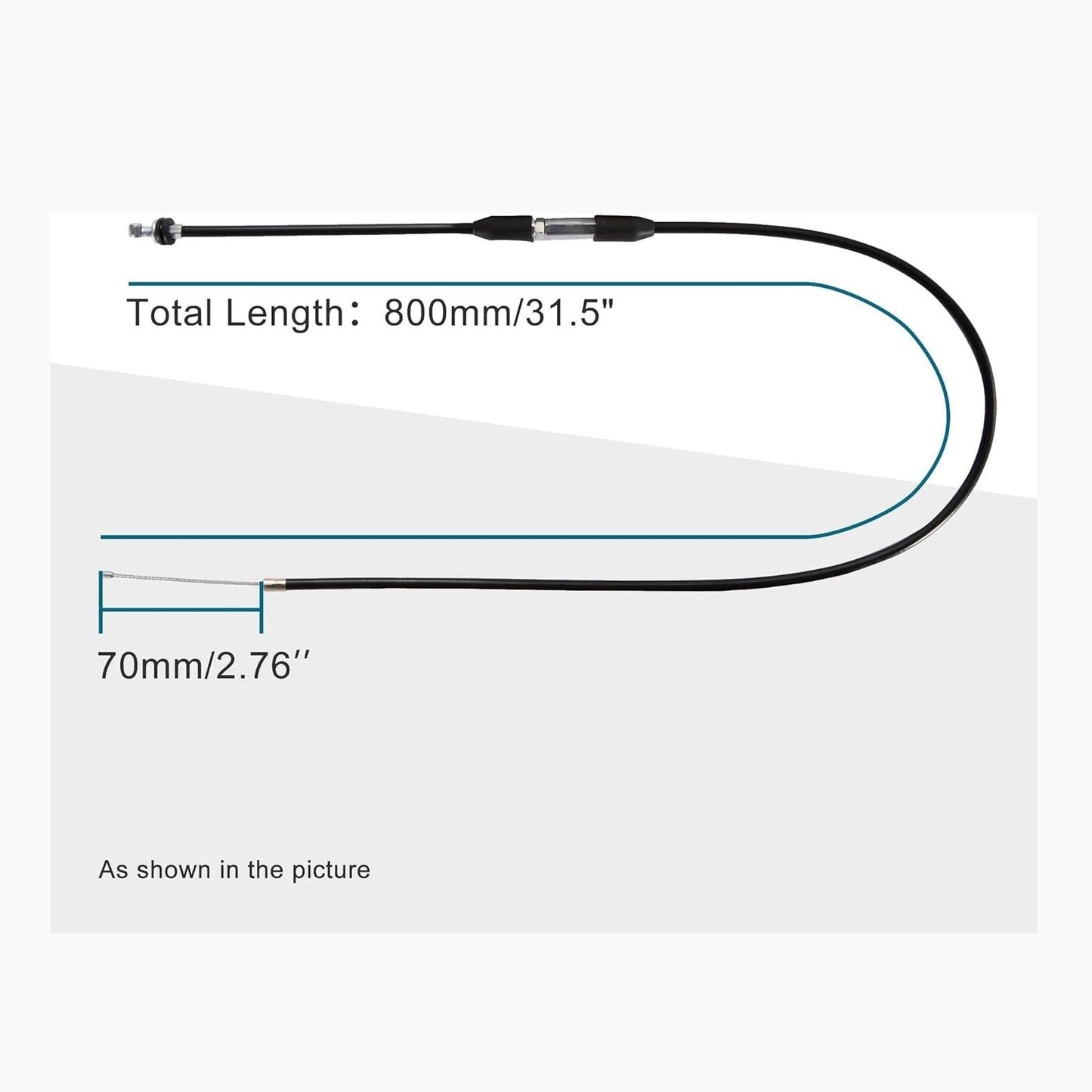 GOOFIT 31.5" Throttle Cable Shifter with Adjustment Replacement for 50cc 70cc 90cc 110cc 125cc TaoTao Roketa Baja Sunl Jonway Chinese Kids ATV Quad 4 Wheeler