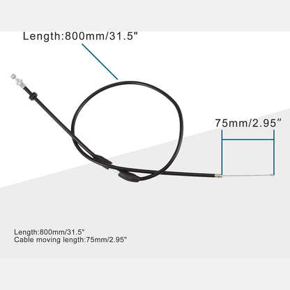 GOOFIT 31.5" Throttle Cable for 70cc 90cc 110cc Horizontal Engine Chinese ATV Four Wheeler Dune Buggy Doom Buggy Quad Bike