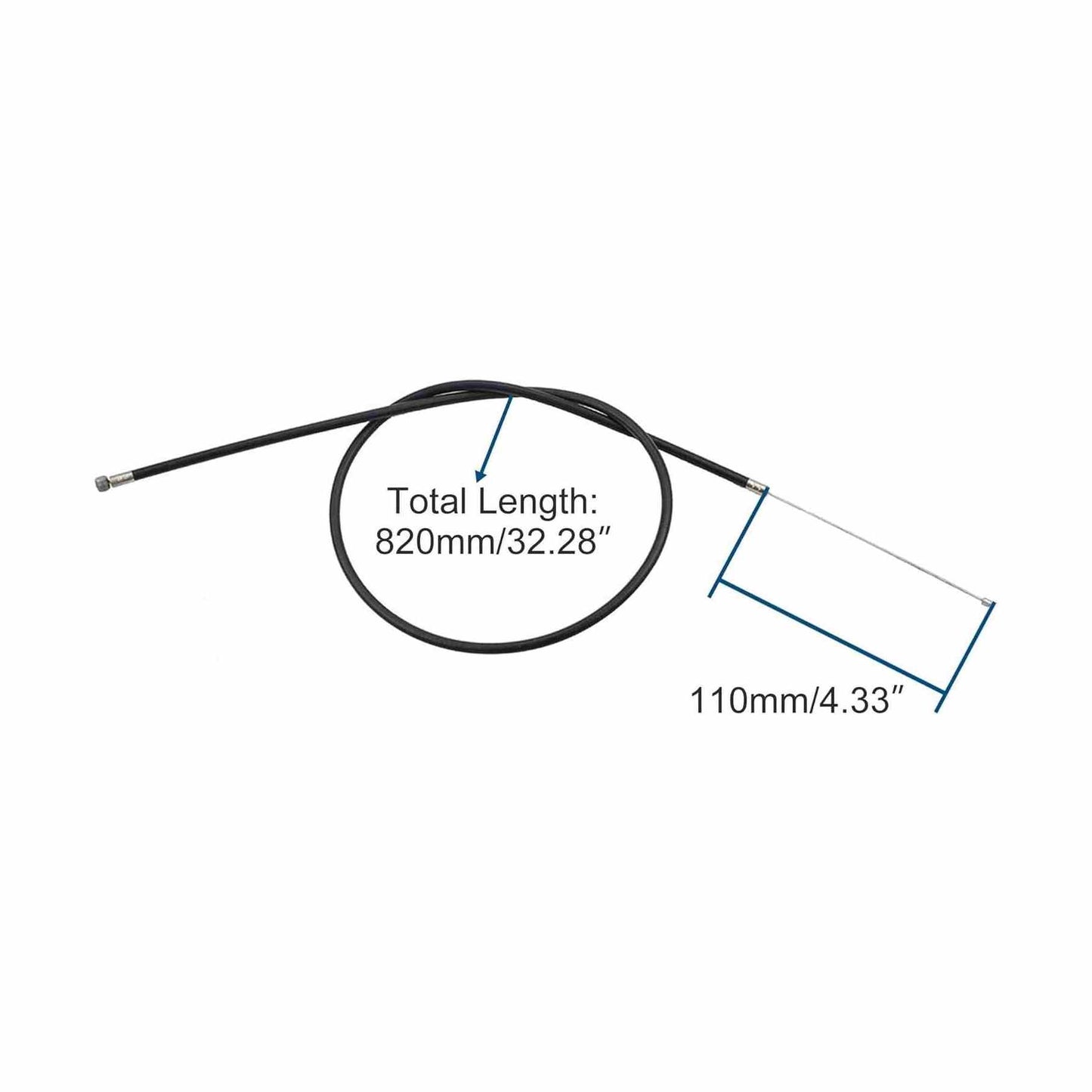 GOOFIT 32.28" Throttle Cable for 2 stroke 47cc 49cc Atv Quad Dirt Bike Pocket Bike Scooter