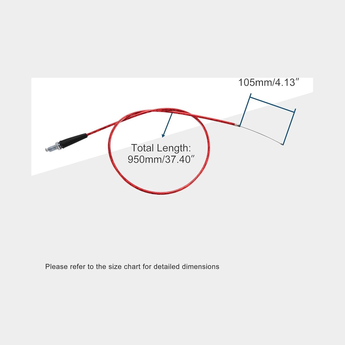GOOFIT 37.2" Throttle Cable with Laser Tube for 50cc 70cc 90cc 110cc 125cc TTR SSR Chinese Pit Dirt Mini Bike ATV Quad Scooter Go Kart Moped