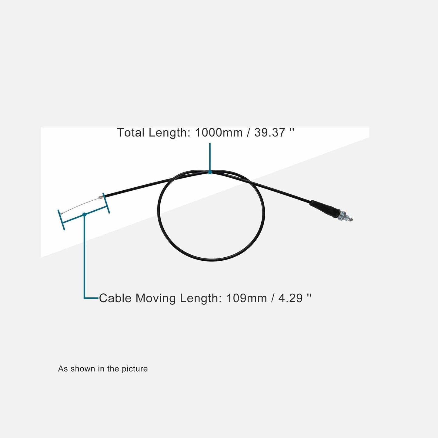 GOOFIT 39.37" Throttle Cable for 125cc 140cc 150cc Vertical Engine Dirt Bike Pit Bike Trail Bike