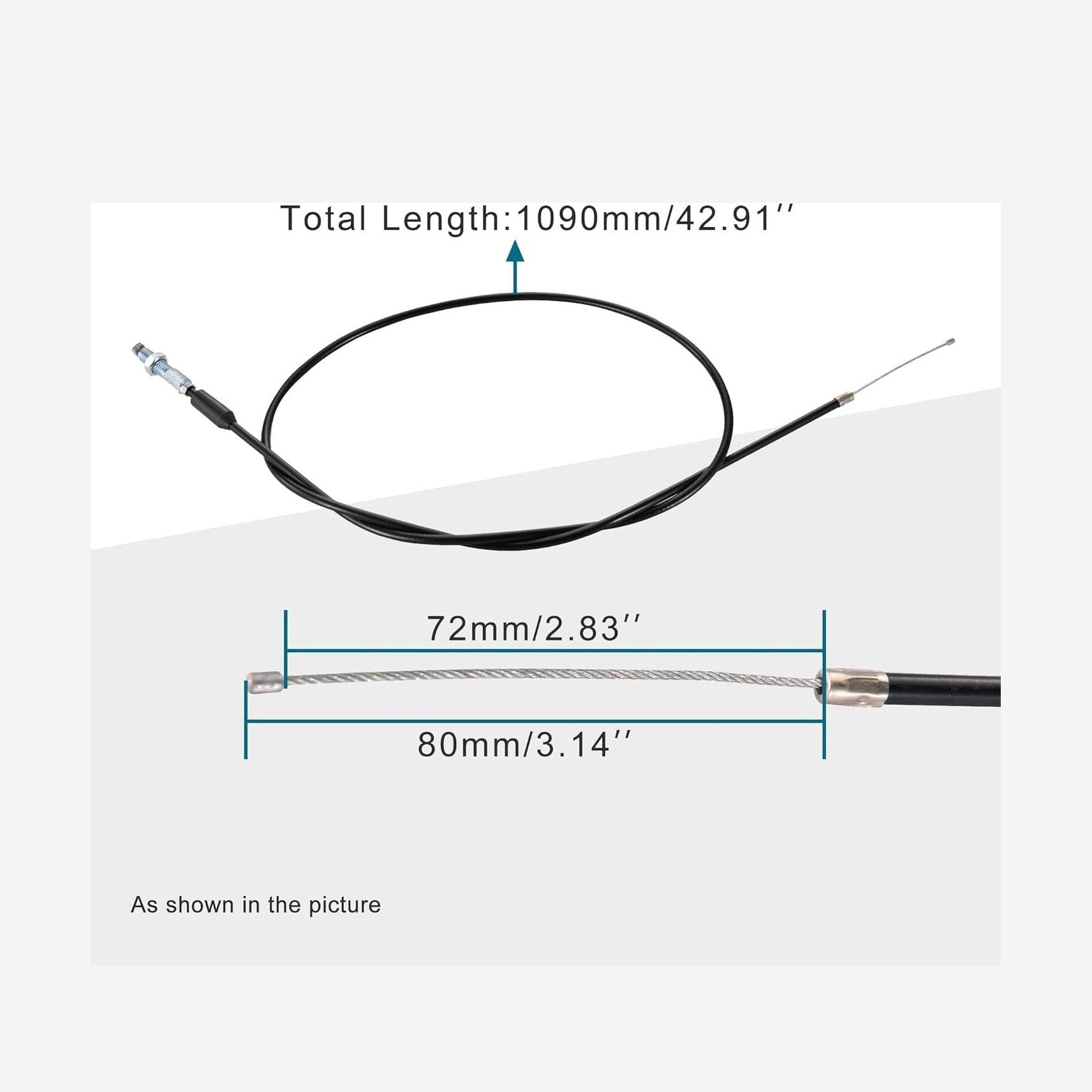 GOOFIT 42.91" Throttle Cable for 200cc 250cc Mini Bike ATV Quad Pit Bike Dirtbike