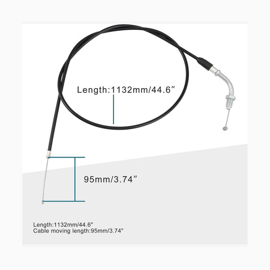 GOOFIT 44.6" Throttle Cable with Vertical Engine for 125cc 150cc 200cc 250cc ATV Dirt Bike