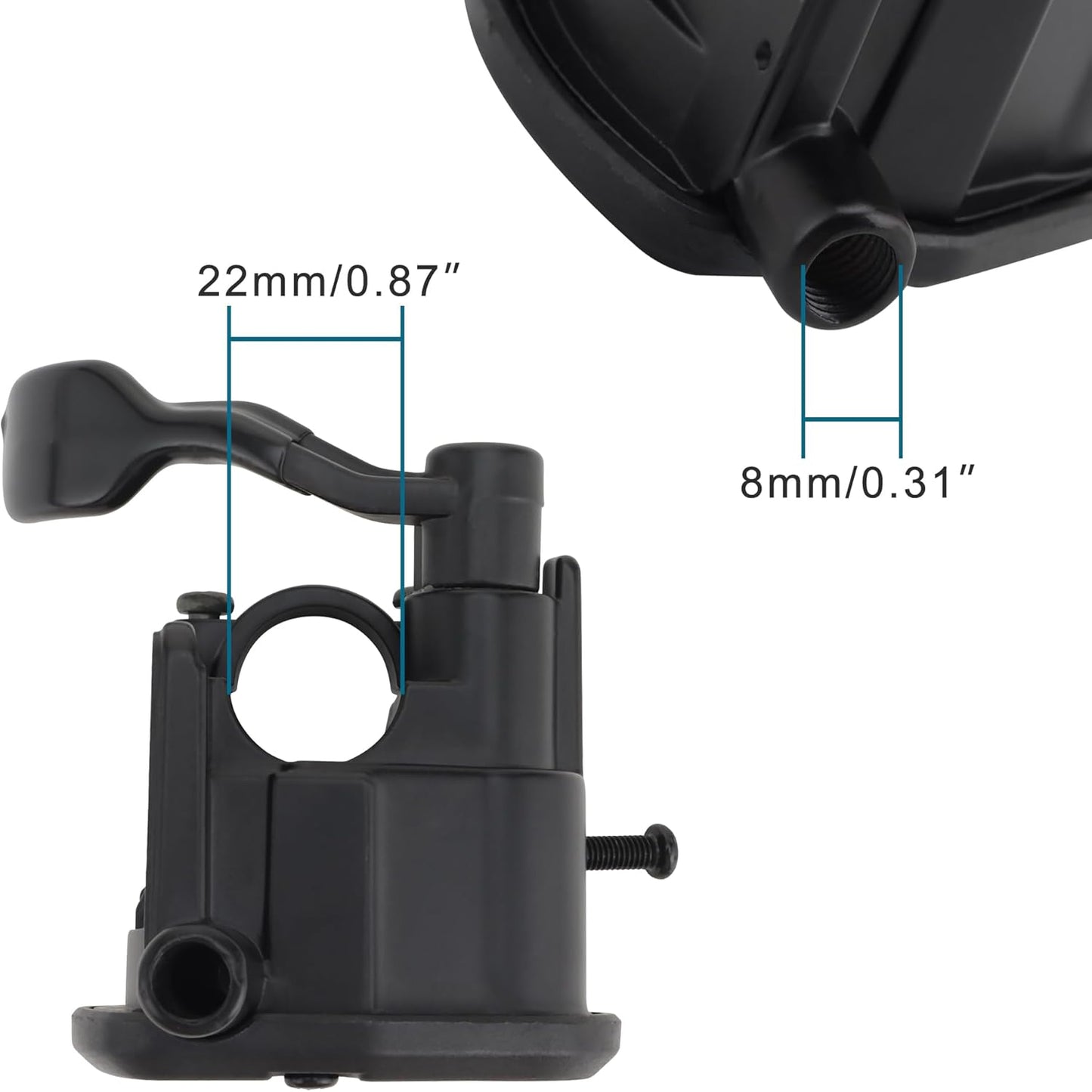 GOOFIT Thumb Throttle Control Lever Assembly Replacement for 1999-2004 Bear Tracker 250 YFM250