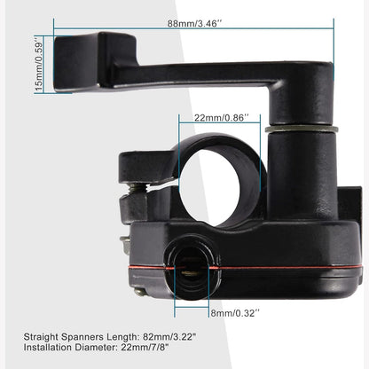 GOOFIT Universal 7/8" 22mm Throttle Lever Thumb Control Handle Assembly Replacement for 50cc 70cc 90cc 110cc 125cc 250cc ATV Quad Go Kart TaoTao Pit Bike