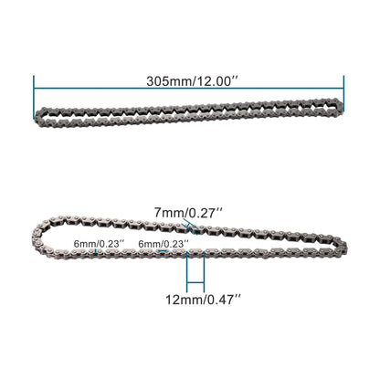 GOOFIT 98 Links Timing Chain Replacement for Helix CN250 Elite CH250 Baja Roketa 250 Water-Cooled 250cc ATV Go Kart Scooter