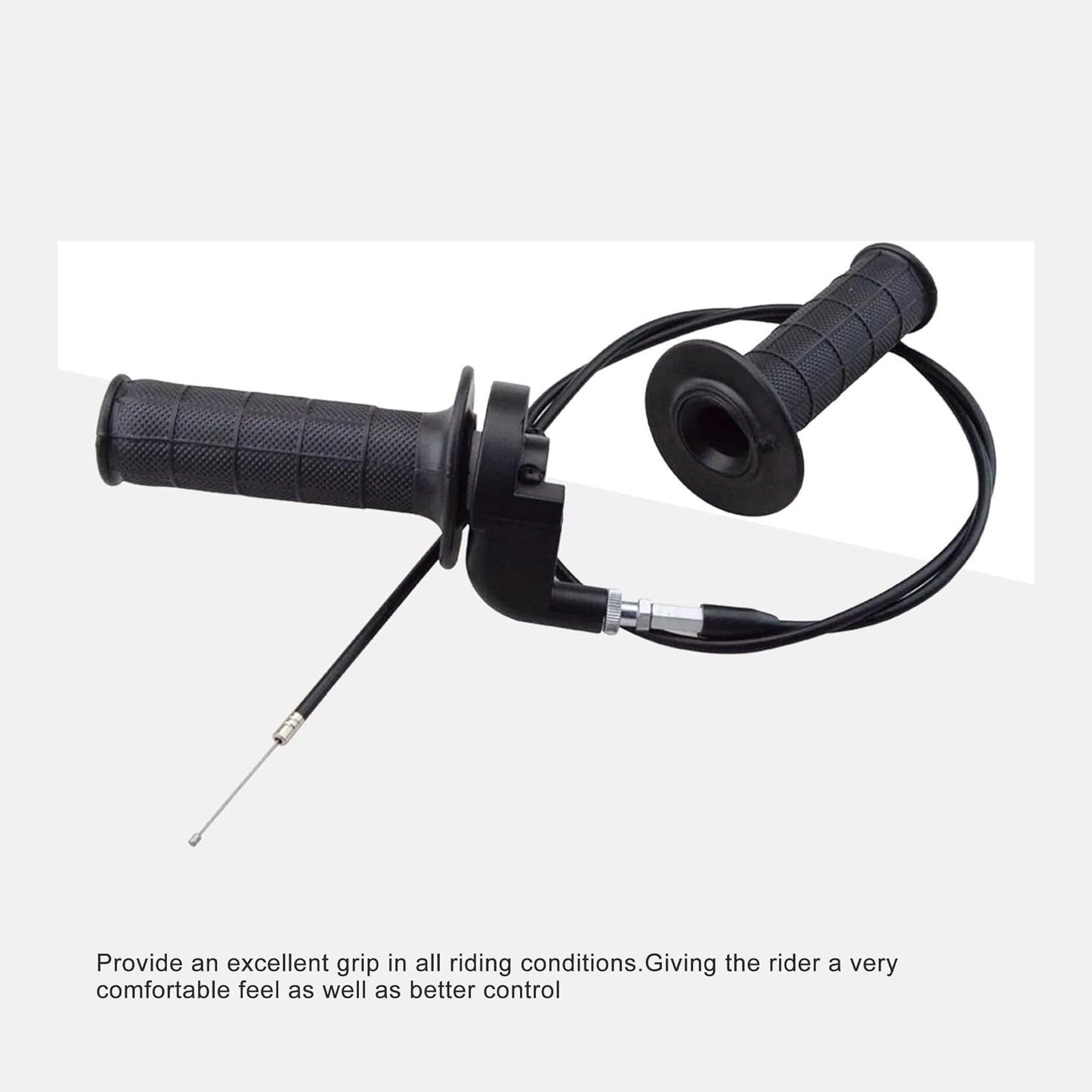 GOOFIT 7/8" 22mm Dirtbike Twist Throttle Handle Grip Cable Throttle Clamp for 50cc 90cc 110cc 125cc 140cc 150cc 200cc 250cc 4-stroke Pit Bike Mimi Bike