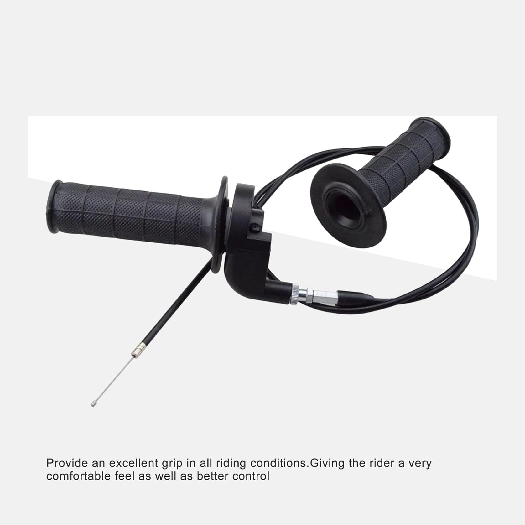 GOOFIT 7/8" 22mm Dirtbike Twist Throttle Handle Grip Cable Throttle Clamp for 50cc 90cc 110cc 125cc 140cc 150cc 200cc 250cc 4-stroke Pit Bike Mimi Bike