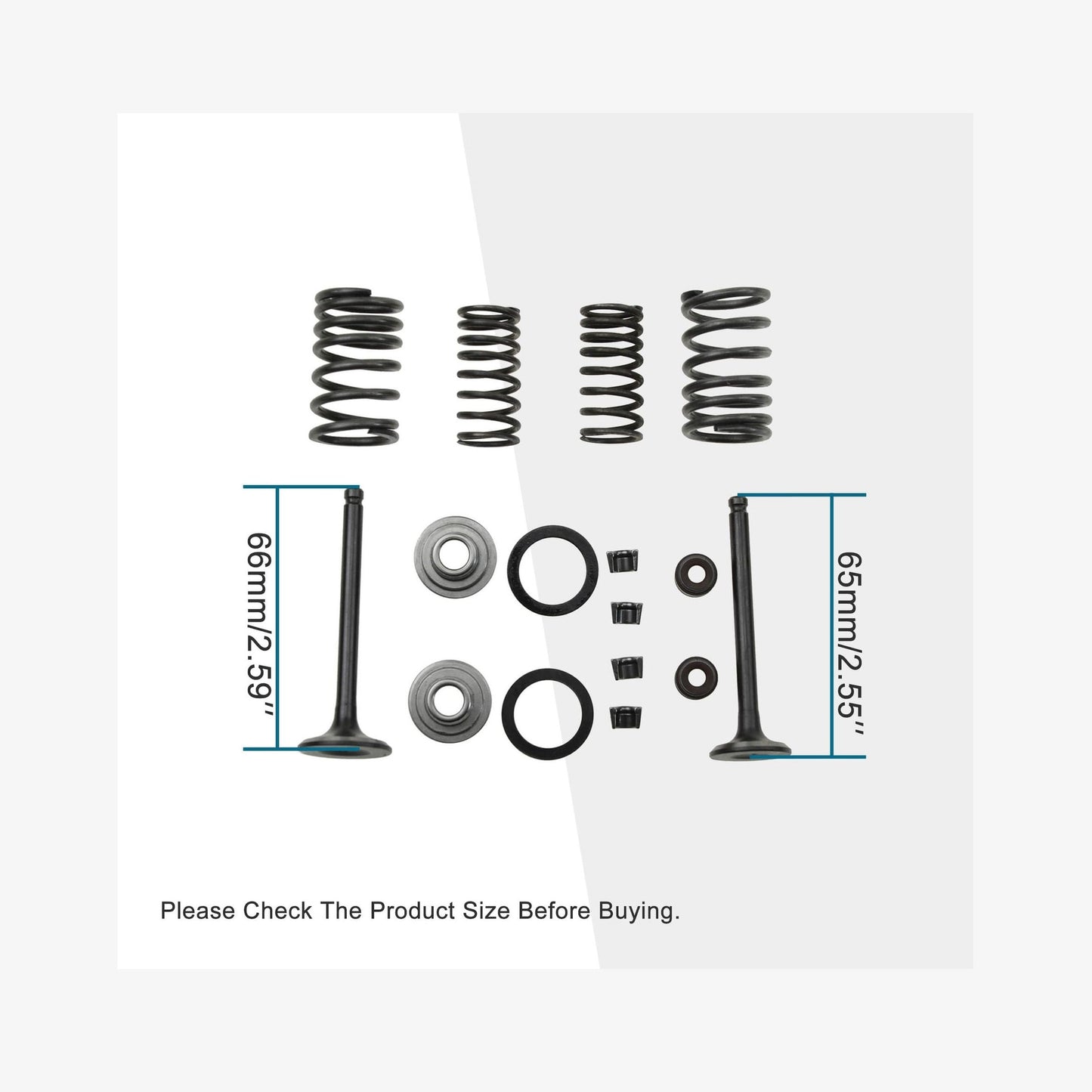 GOOFIT Cylinder Valve Rebuild Kit Replacement for 70cc 90cc 110cc Chinese Taotao Sunl ATV Dirt Bike Go Kart