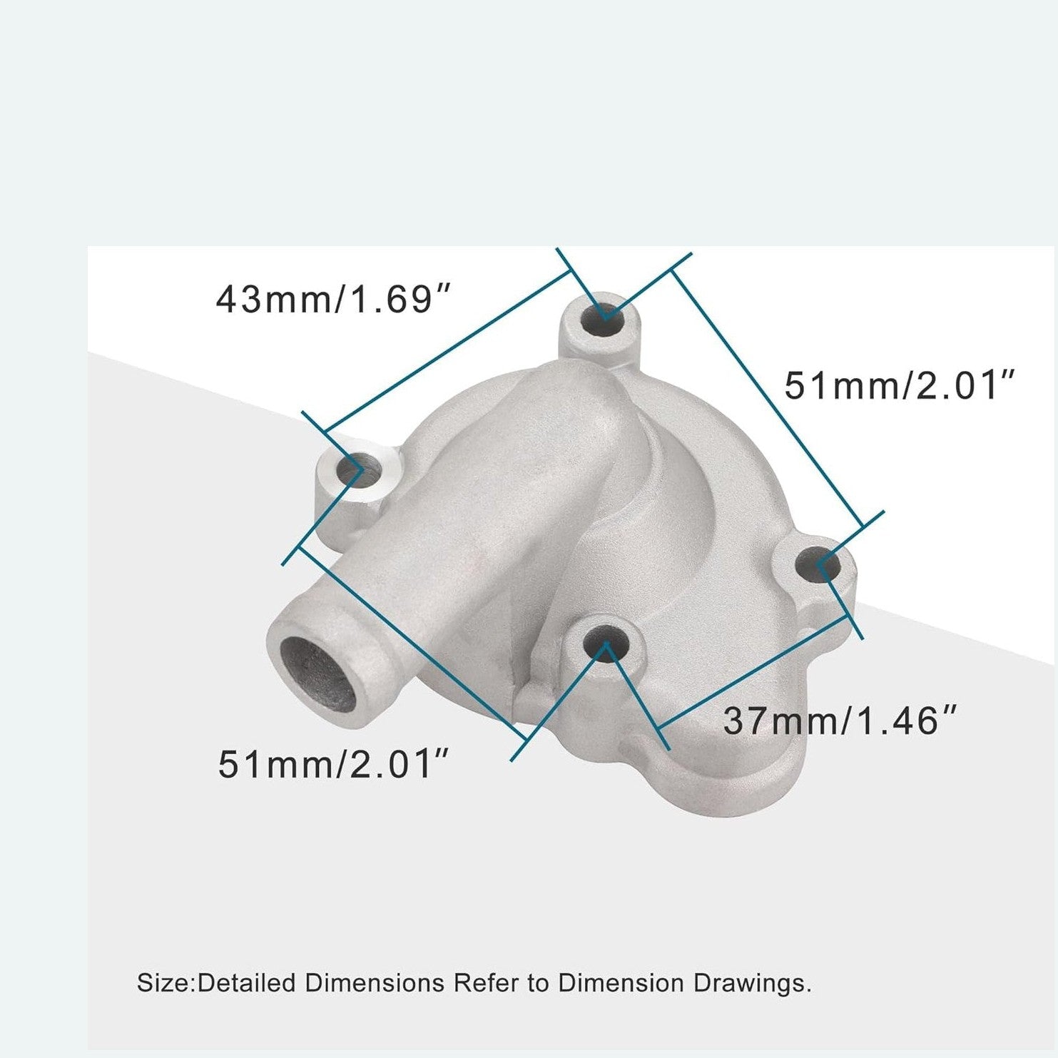 GOOFIT Water Pump Assy Replacement for Helix CN250 Elite CH250 250cc Water-cooled ATV Scooter