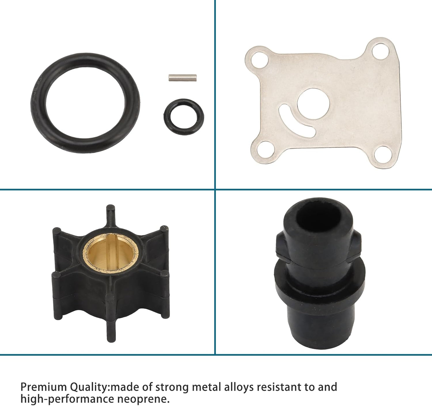 Kit di riparazione girante pompa acqua per Johnson Evinrude BRP 9.9HP 10HP 15HP fuoribordo