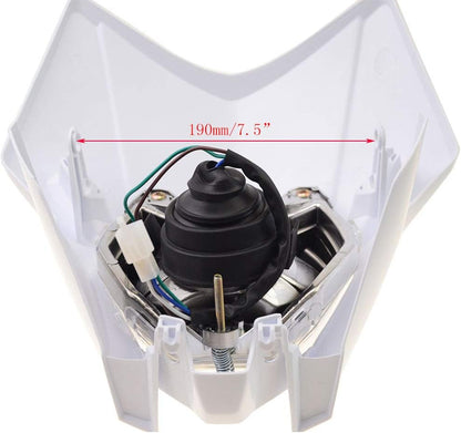 Faro Enduro bianco 12V 35W HS1 LED per Dirt Bike CRF150L 2016-2019