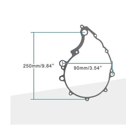 GOOFIT Motorcycle Stator Cover Gasket Replacement for XT600 XT600E TT600 SRX600 90-95
