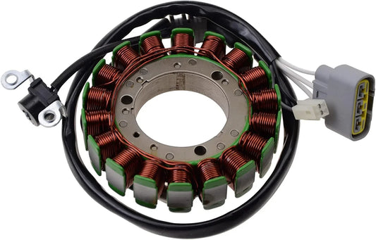 Yamaha MT-07 FZ-07 XSR700 motorcycle stator replacement part with copper coils and connectors