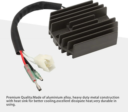 ATV voltage regulator rectifier with heat sink and wiring for Yamaha Warrior Wolverine Big Bear