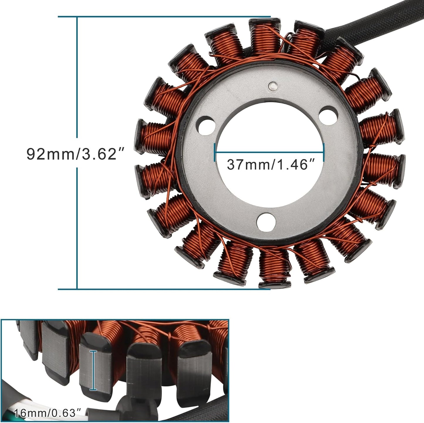 Yamaha YB125 YBR125ED Stator 2007–2014 | 3D9-H1410-10