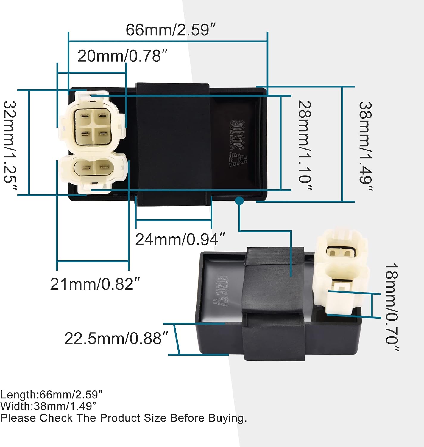 AC 6-Pin CDI Module for GY6 50cc 125cc 150cc Scooter ATV
