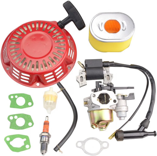 Carburetor Recoil Starter Ignition Coil Kit for GX160 GX200 5.5HP 6.5HP