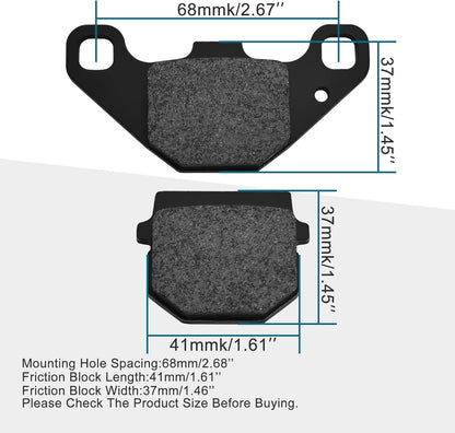 Disc Brake Pad for 50cc-250cc ATV Dirt Bike Moped Scooter