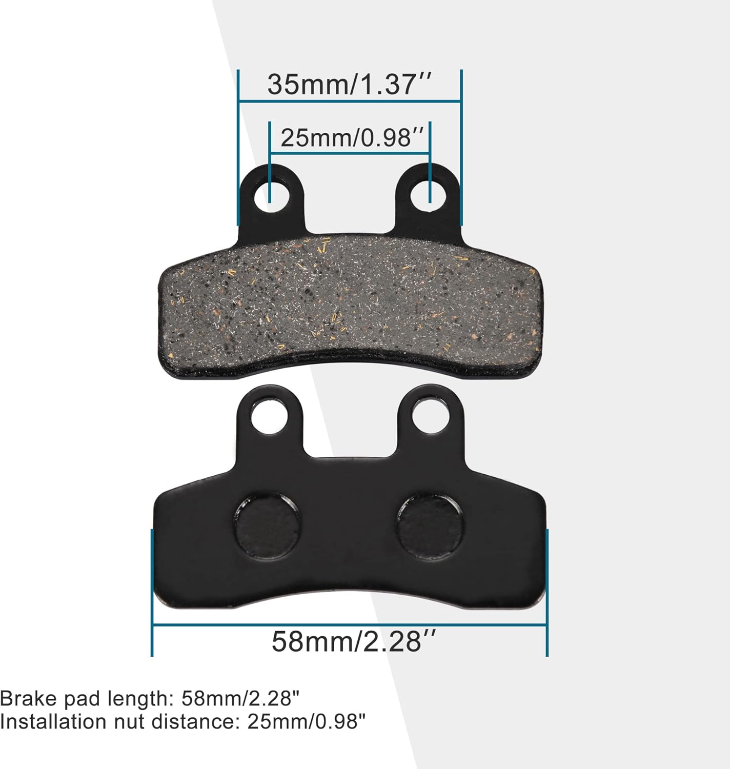 Disc Brake Pad Set for 110cc 125cc TaoTao Apollo Dirt Pit Bike