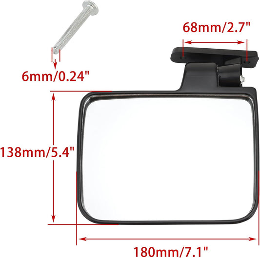 Folding Side View Mirrors for EZGO Club Car Golf Cart