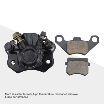 Front Hydraulic Brake Caliper with Pads for 50cc-250cc ATV Go Kart Quad