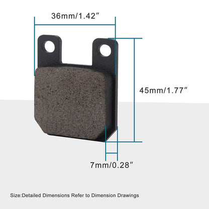 Front Rear Disc Brake Pads for 110cc 125cc 160cc ATV Pit Dirt Bike