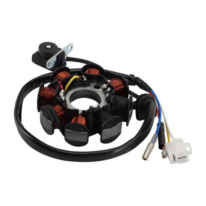 GY6 49cc 50cc 125cc 150cc 8-Coil 4-Wire AC Stator for 139QMB 157QMJ