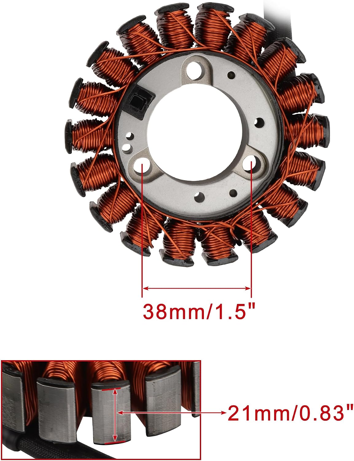 1987–1995 Honda CB400F CB-1 CBR400RR 18-Coil 3-Wire Stator 31120-KAF-003
