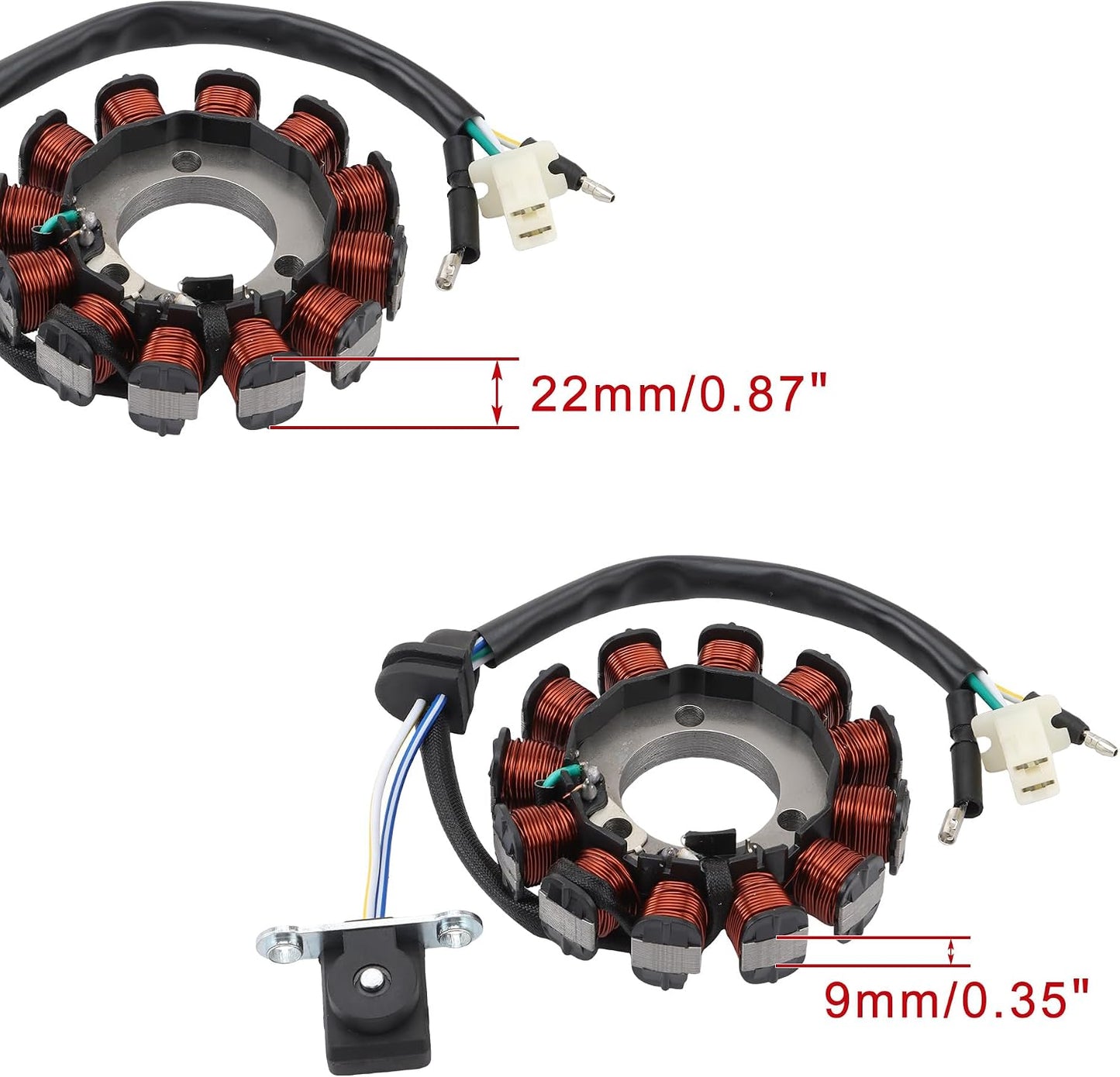 2008–2015 Honda CBF125 12-Coil 4-Wire Stator 31120-KWF-941
