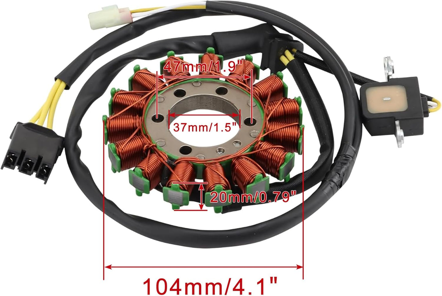 2008–2009 Honda CBR1000RR Fireblade 18-Coil 5-Wire Stator 31120-MFL-641