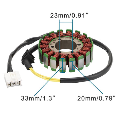 1999–2006 Honda CBR1100XX Super Blackbird 18-Coil 3-Wire Stator 31120-MAT-E01