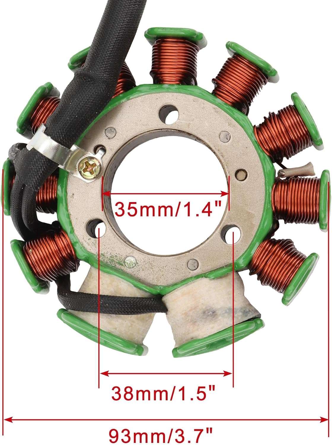 1991–2016 Honda CMX250 Rebel CB250 Nighthawk 11-Coil 7-Wire Stator 31120-KEN-691