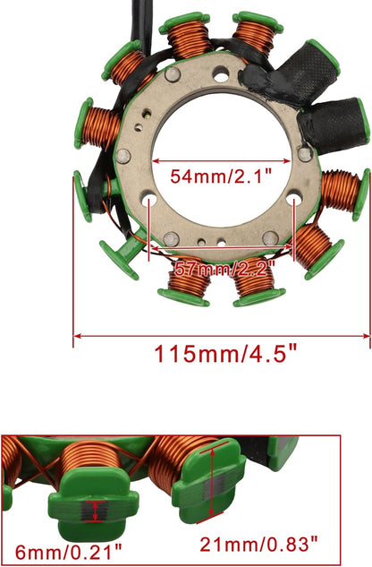 1982–1983 Honda XL250R XL500R 12-Coil 5-Wire Stator 31120-KB7-004