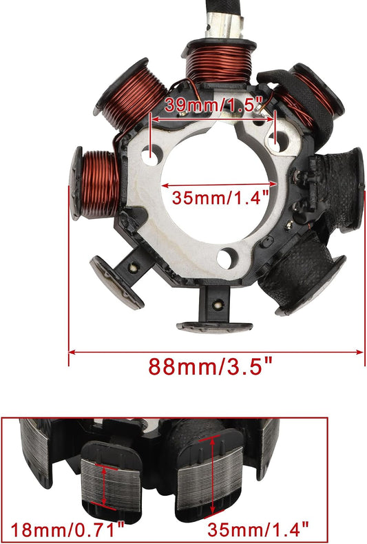 1986–1988 Honda XR200R 8-Coil 2-Wire Stator 31120-KT0-004