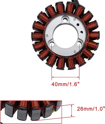 2010–2013 Hyosung Mirage 250 EFI 18-Coil 5-Wire Stator