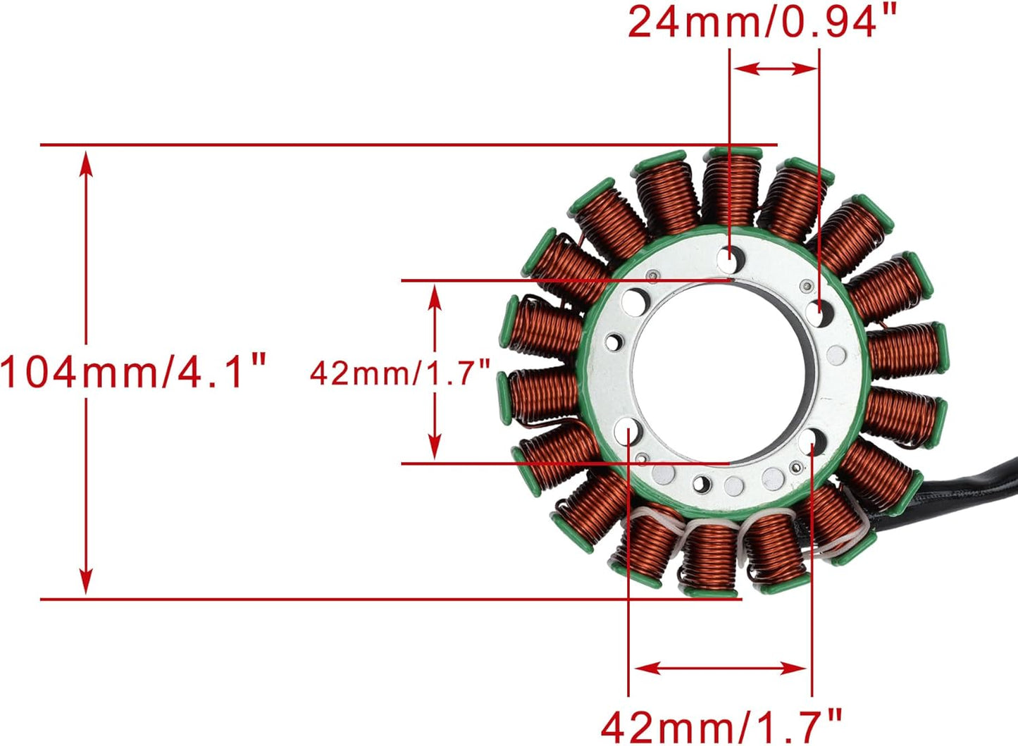 2012–2017 Kawasaki ER-6N Ninja 650 Vulcan S Z650 18-Coil Stator 21003-0164