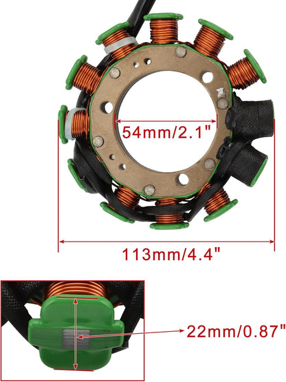 1985–2005 Kawasaki KLX250 KLR250 KL250 12-Coil 4-Wire Stator 21003-1121